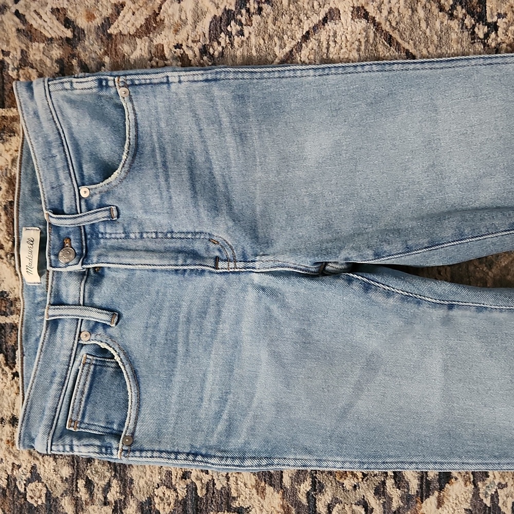 Madewell 10" High-rise Skinny Light Blue Jeans - Picture 4 of 11